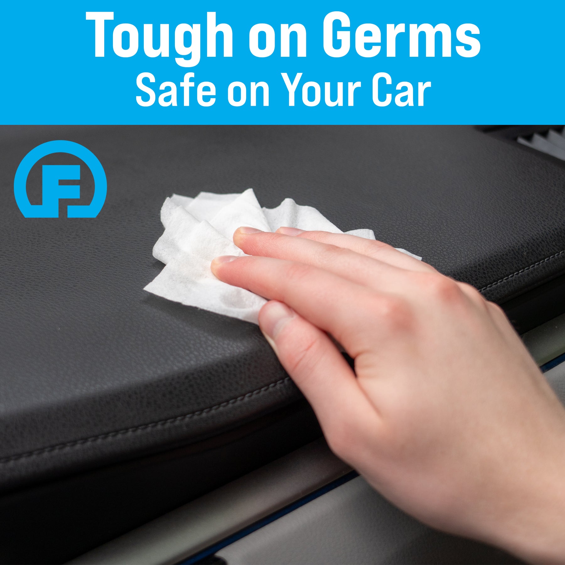 Car Wipes (25 ct.) To-Go Cleaning Wipes for Car Interiors