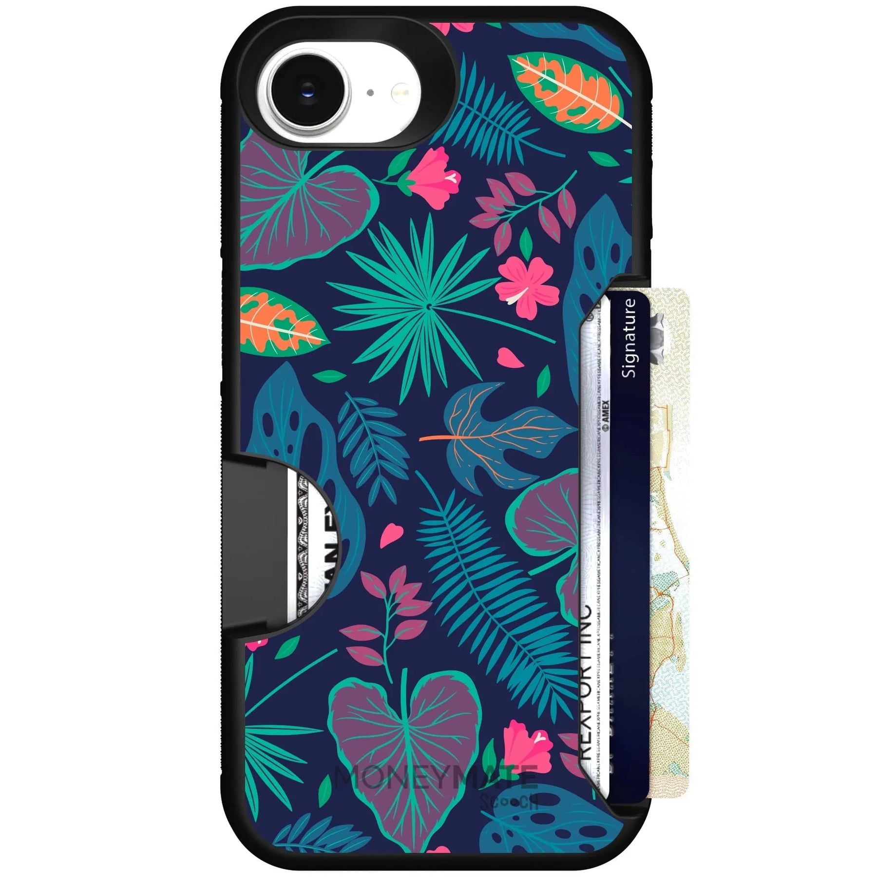 Scooch-Moneymate for iPhone 16e-Tropical-Leaves