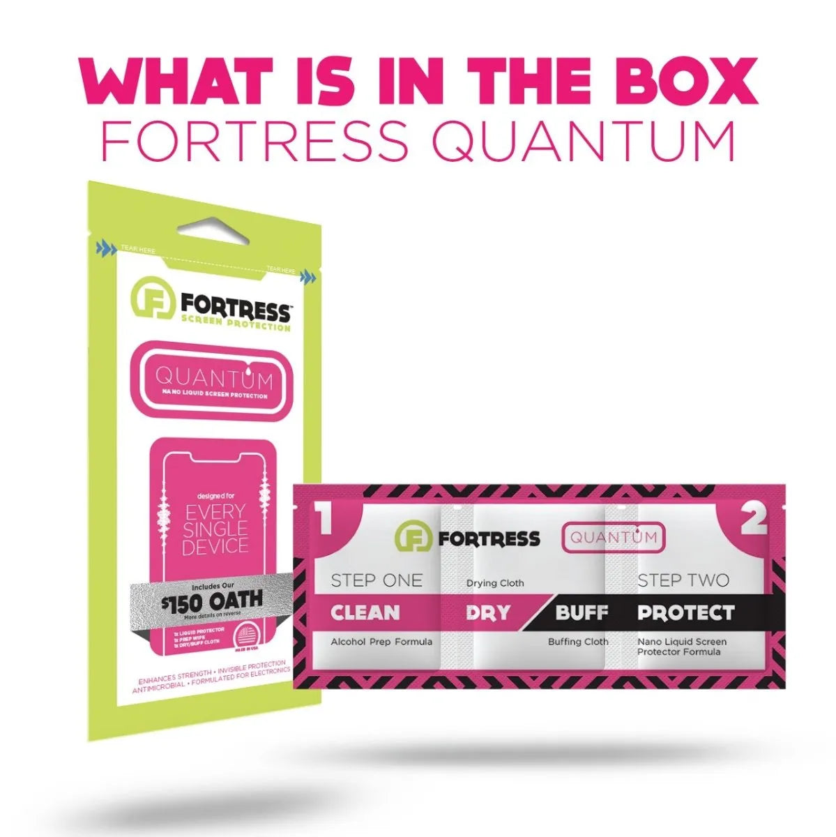 Fortress Fortress Quantum Liquid Screen Protector - $100 Protection  Quantum 