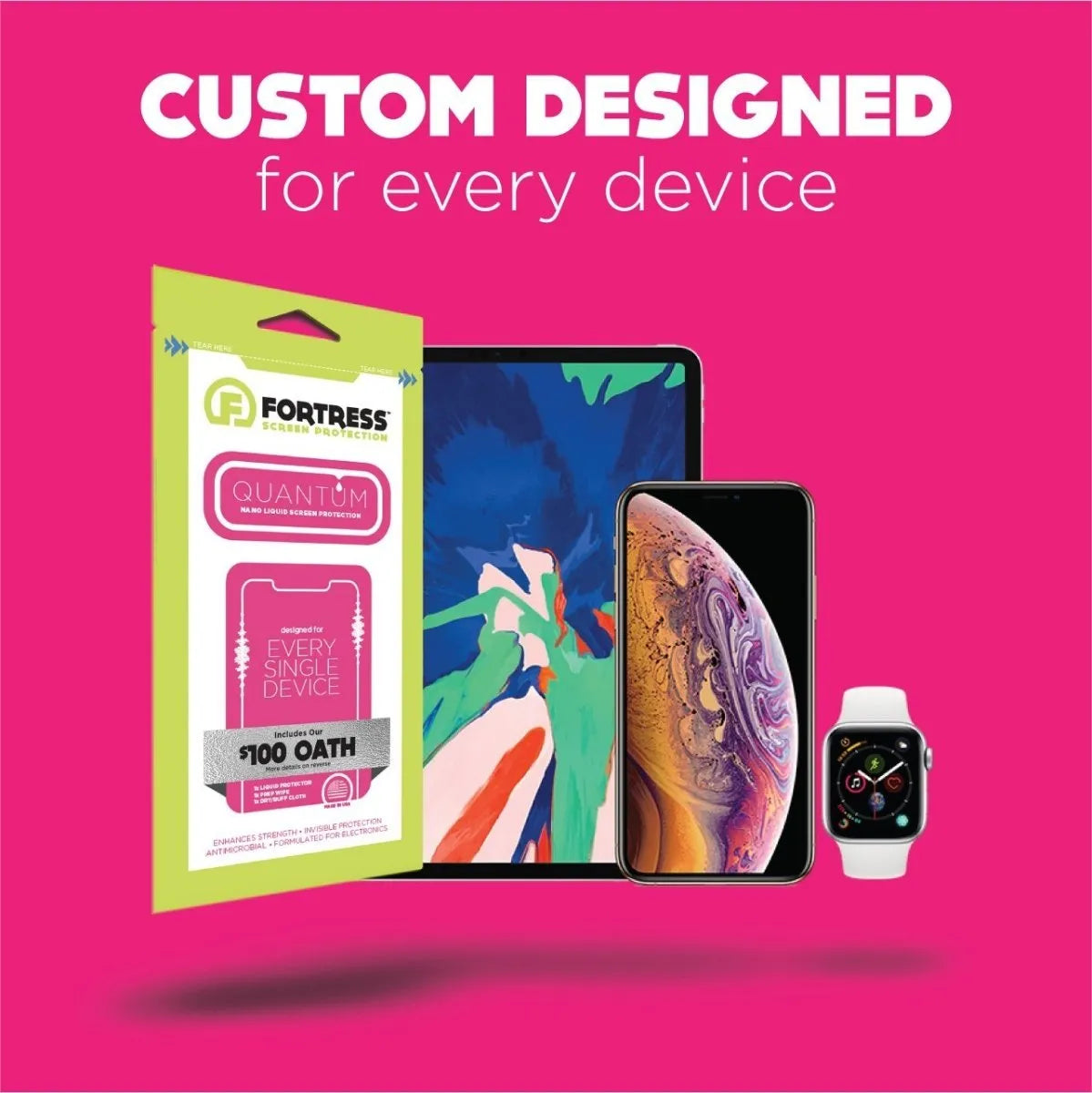 Fortress Fortress Quantum Liquid Screen Protector - $100 Protection Quantum