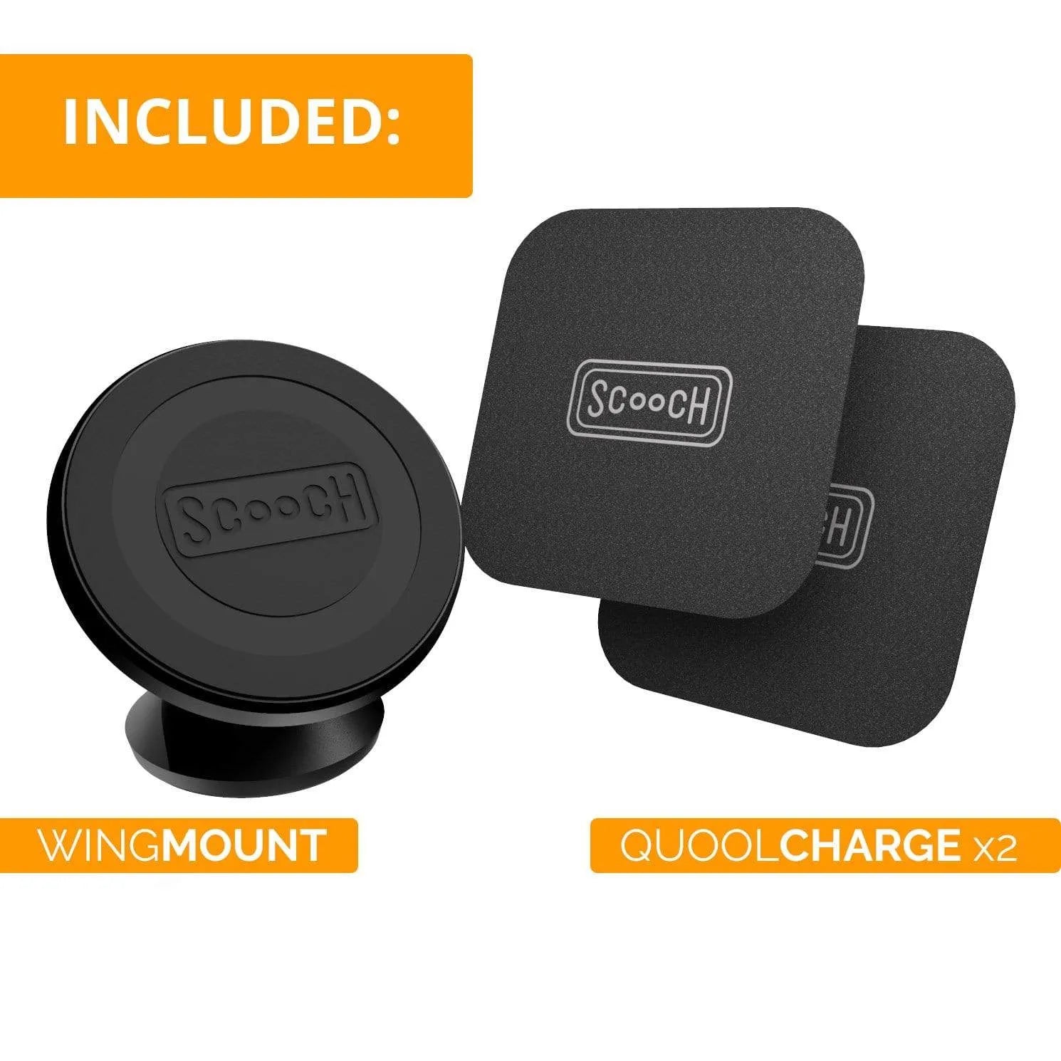 Fortress Scooch Scooch Wingmount - Universal Magnetic Car Mount  Wingmount 