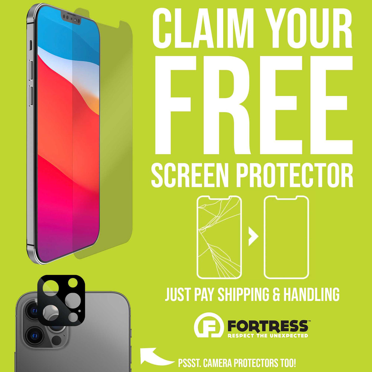 Fortress Fortress Free Screen or Camera Protector   0.00