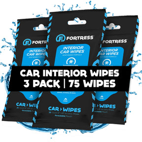 Car Wipes (25 ct.) To-Go Cleaning Wipes for Car Interiors