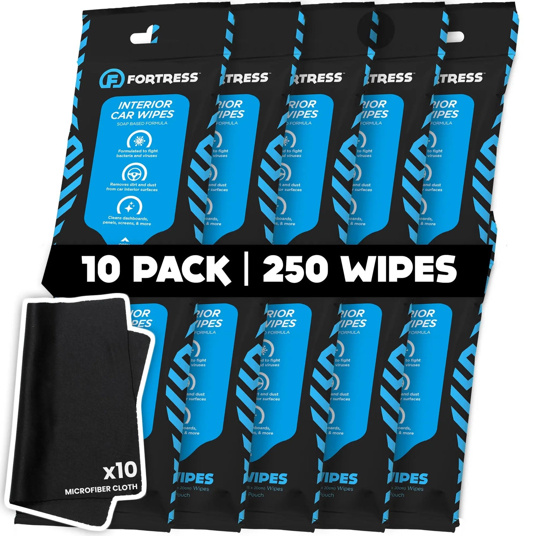 Scooch-Car Wipes (25 ct.) To-Go Wipes for Car Interiors-10-Pack-Yes