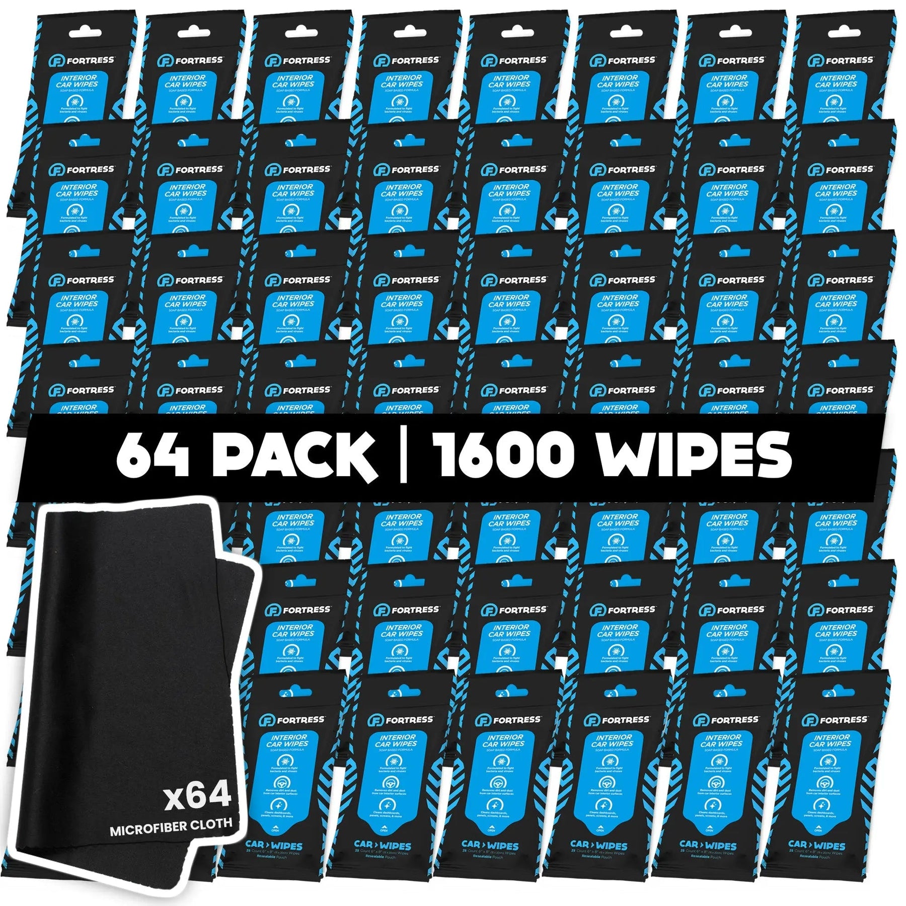 Scooch-Car Wipes (25 ct.) To-Go Wipes for Car Interiors-64-Pack-Yes