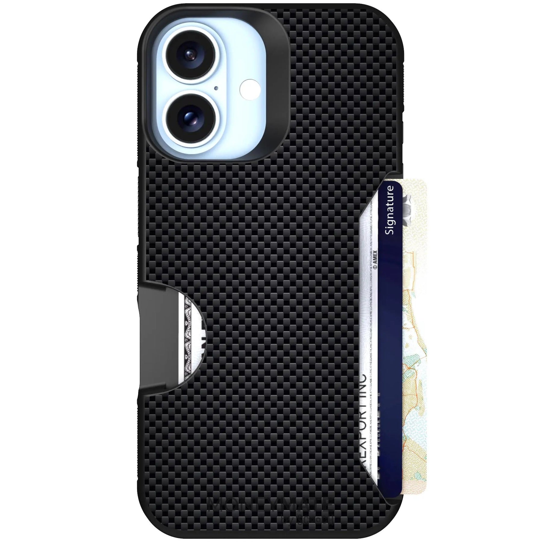 Scooch-Moneymate for iPhone 16-Carbon-Fiber