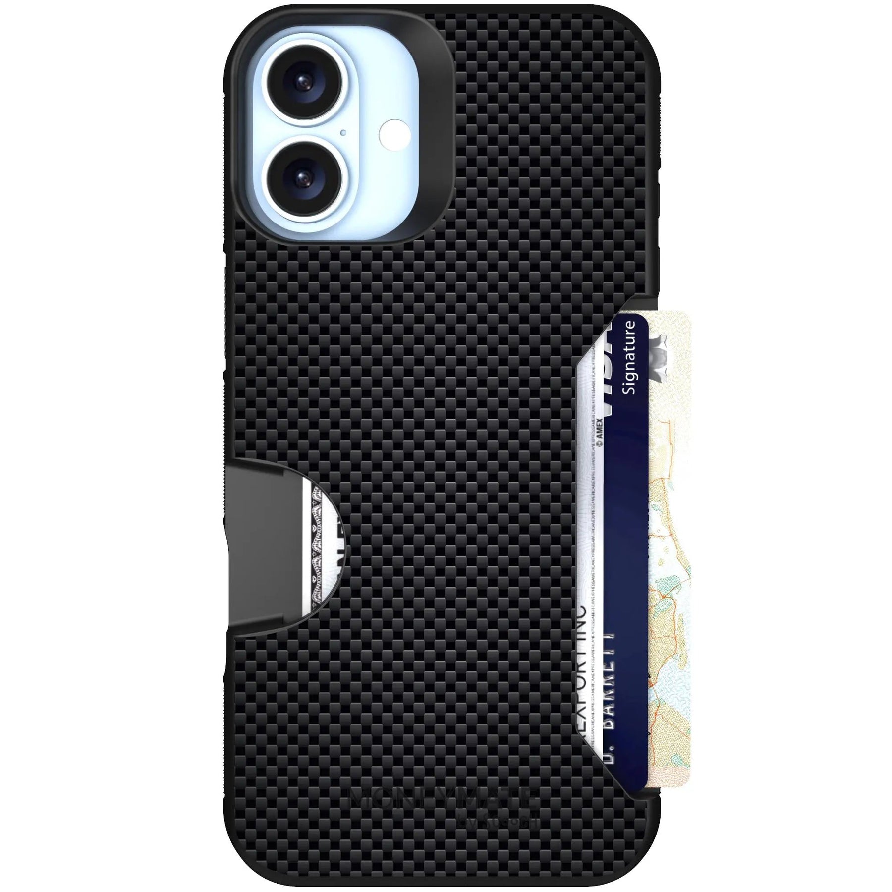 Scooch-Moneymate for iPhone 16 Plus-Carbon-Fiber