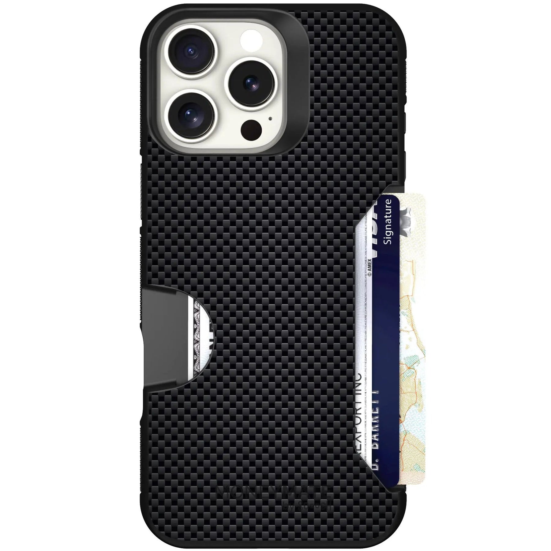 Scooch-Moneymate for iPhone 16 Pro Max-Carbon-Fiber