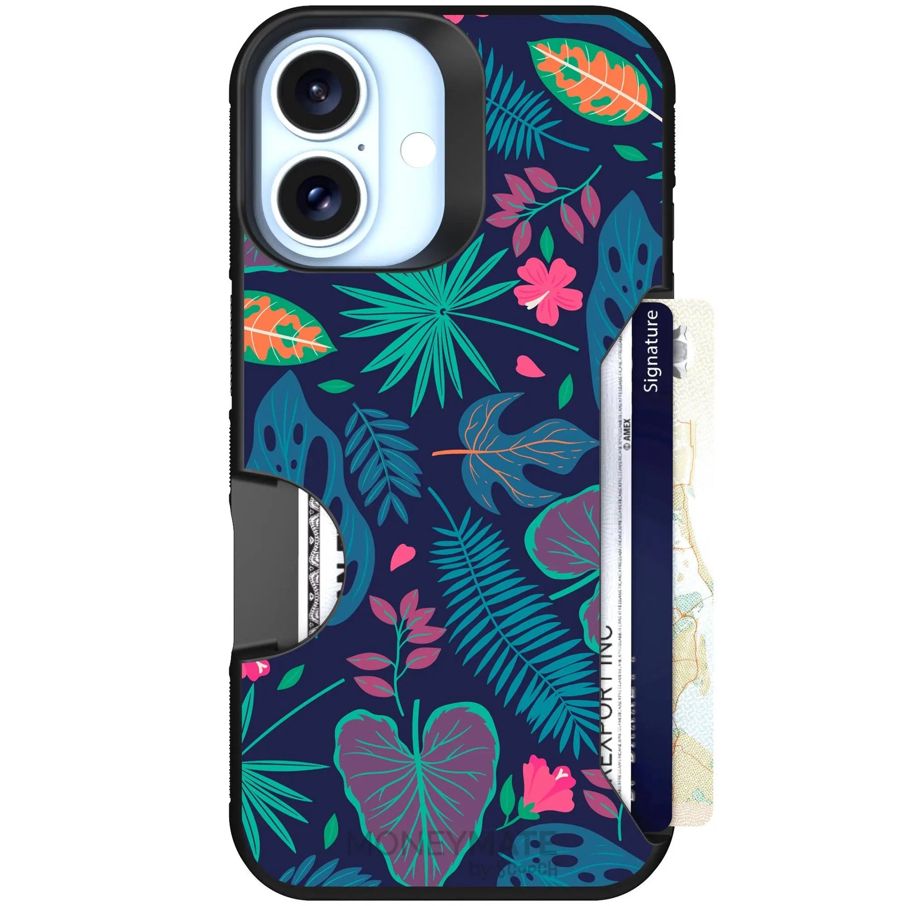 Scooch-Moneymate for iPhone 16-Tropical-Leaves