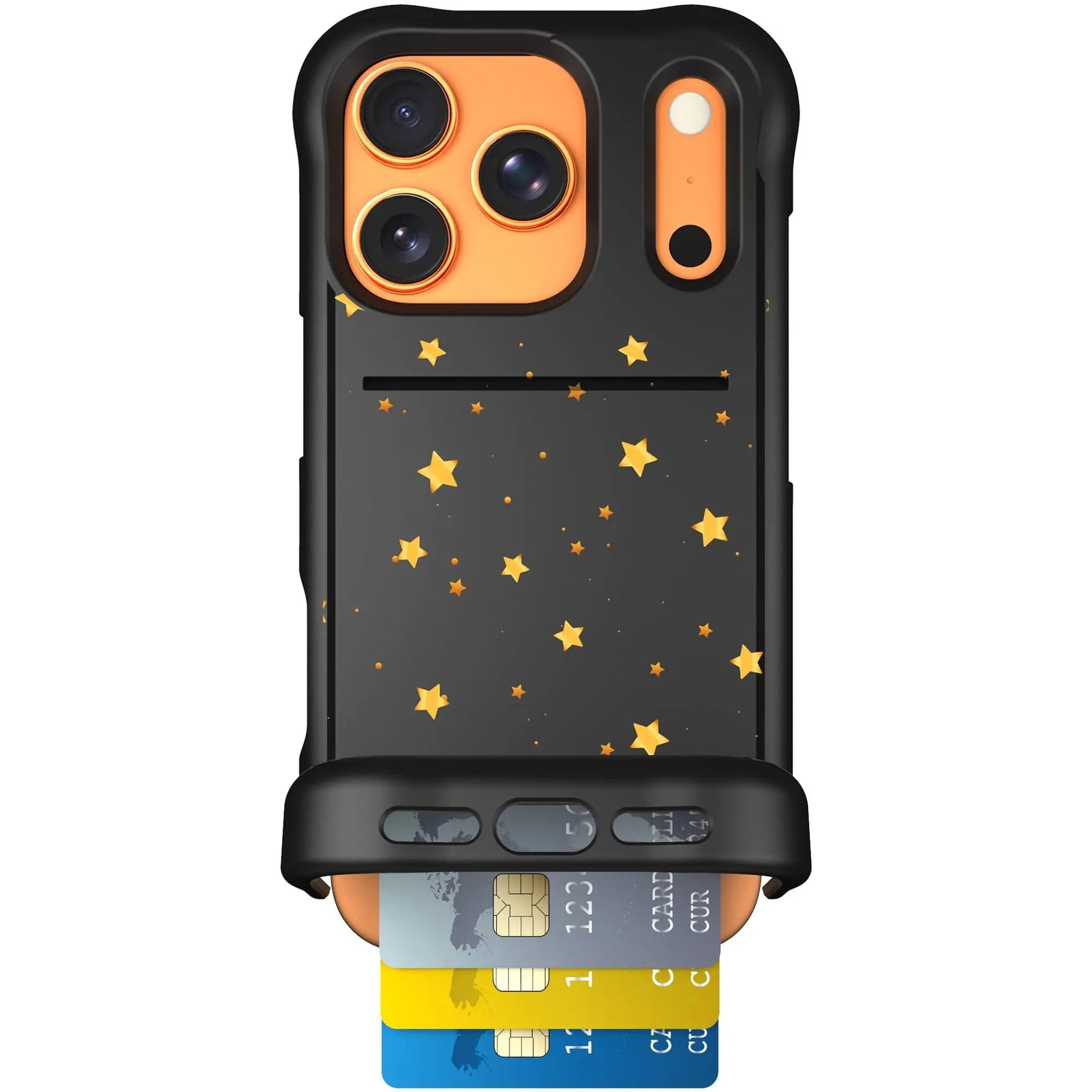 Scooch-Wingmate for iPhone 17 Pro-Gold Stars