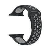 Fortress Fortress Apple Watch Band - 6/SE/5/4/3/2/1 (42MM or 44MM) Sport-ML-BlackGray Watch Band 14.99